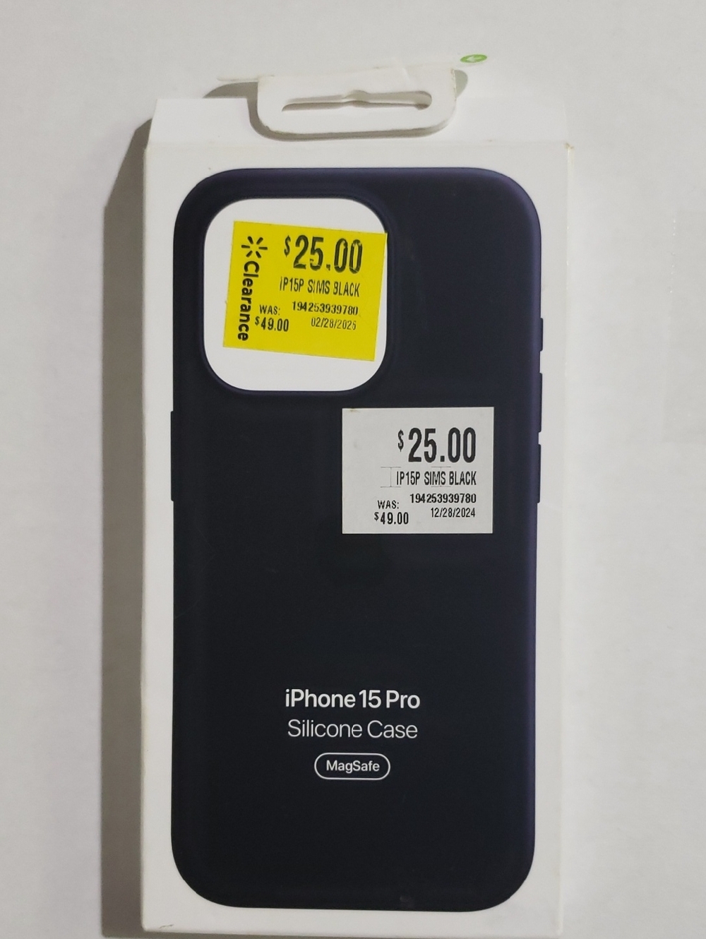 OEM Silicone Case For iPhone 15 Pro, With Magsafe, Black
